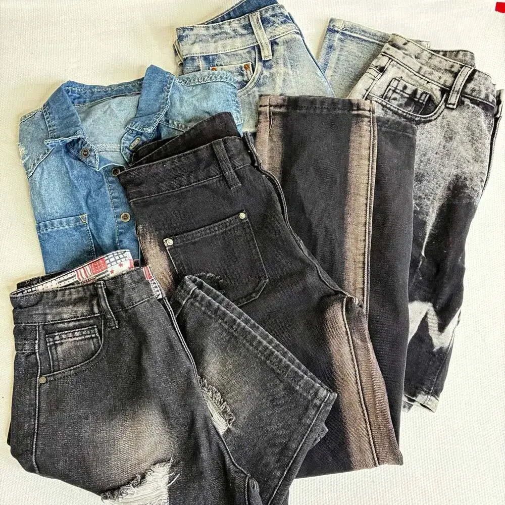 5 Lot Boys Denim Shorts Shirt Jeans Fashion Distressed Size 12-13Y New - Picture 1 of 12